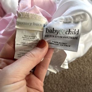 Pottery Barn and Restoration Hardware Crib Sheets